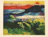 Moïse Kisling, PEJZAŻ Z CZERWONYM SŁOŃCEM