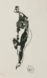 Alina Szapocznikow, KOMPOZYCJA, 1959, monotypia, papier