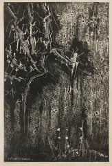 Jerzy Tchorzewski, KOMPOZYCJA, 1960, monotypia, papier