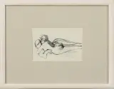 KOMPOZYCJA (UŚCISK) by Jan Lebensztejn, długopis, papier, sold Aug 2007