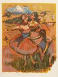 Wayne Ensrud, HOMMAGE A DEGAS II, litografia barwna, papier
