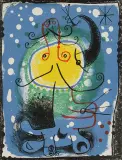 BEZ TYTUŁU by Joan Miró, litografia barwna, papier, offered Jul 2007