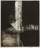 Wojciech Pąkowski, DISCOVERED BY LIGHT, 1985, akwaforta, akwatinta, odprysk barwny, papier