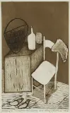Andrzej Tadeusz Kotkowski, NOSTALGIA, 1996, akwaforta, akwatinta sepiowa, papier