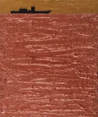 MORZE CZERWONE by Łukasz Rudnicki, 2005, akryl, płótno, sold Jul 2007