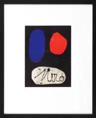 Kompozycja by Joan Miró, 1953, litografia barwna, papier, sold Jun 2007