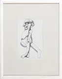 Figura mechaniczna by Jan Lebensztejn, ok. 1968, długopis, papier, sold Jun 2007