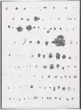 Znaki by Jan Tarasin, 1990, serigrafia jednobarwna, papier, sold Jun 2007