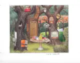 Knieja osobista by Jacek Yerka, 2006, kredki barwne, ołówek, karton, sold Jun 2007