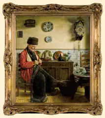 Wilhelm Gdanietz, NAPRAWA SIECI, olej, płótno