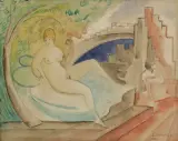 Leon Chwistek, ZALOTY, 27 II 1929, akwarela, ołówek