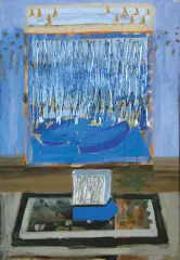 Aleksandra Simińska, KOMPOZYCJA I, 1995, olej, płótno
