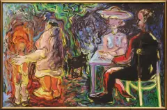 Andrzej Fogtt, SPOTKANIE, 1997, olej, płótno