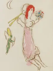 Marc Chagall, Dafnis i Chloe, 1960, litografia