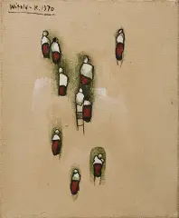 Postaci by Witold-K, 1970, olej, płótno, sold May 2007