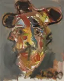 Leszek Drygalski, Głowa, 1989, olej, płótno