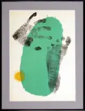 Bez tytułu by Joan Miró, 1953, litografia barwna, papier, sold May 2007