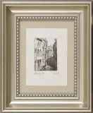 Tadeusz Michał Siara, Wenecja III, 1990, akwaforta sepiowa, papier krem.