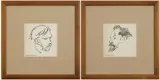Kazimierz Sichulski, Para karykatur: St. Wyspiański i Stefan Żeromski, litografia, papier
