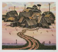 Jacek Yerka, Polskie bonsai, 1996, giclee