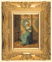 Ludwig Kohrl, ZŁOTY PIERŚCIONEK, 1891, olej, deska