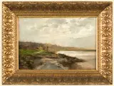 KRAJOBRAZ WIOSENNY by Maksymilian Gierymski, 1867, olej, karton, offered May 2007