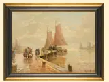 H. Richter-Johansenn, W PORCIE HOLENDERSKIM, olej, płótno
