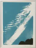 Chmury by Jan Tarasin, 1990, serigrafia barwna, papier, sold Apr 2007