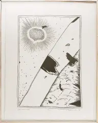 Stanisław Fijałkowski, XLIX Autostrada, 1986, linoryt, papier