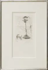 Salvador Dalí, Poskromienie złośnicy, 1970, sucha igła, papier