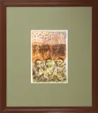 Trzej trębacze by Jan Lebensztejn, litografia barwna, papier, sold Apr 2007