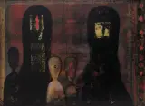 Henryk Musiałowicz, Z CYKLU „RODZINA”, 1977/78, olej, technika mieszana, płyta pilśniowa