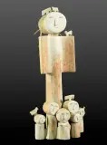 Stanisław Kulon, OPIEKUNKA, 1997, drewno polichromowane