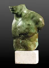 ASKLEPIOS by Igor Mitoraj, 1988, brąz patynowany na zielono, offered Apr 2007