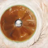 OKO ZŁEGO MALARZA by Grzegorz Sztwiertnia, 2004, tempera, olej, płótno, sold Apr 2007