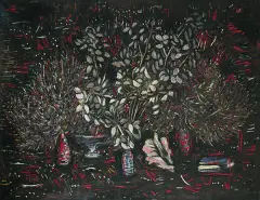 Wacław Taranczewski, BIAŁE LISTKI, 1968, olej, płótno