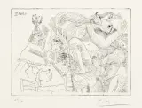 Pablo Picasso, NR 307 Z CYKLU 347 GRAFIK, 1968, sucha igła, papier