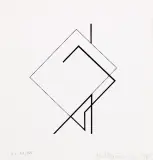 Henryk Stażewski, Kompozycja geometryczna, 1984, serigrafia, papier