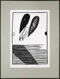 Stanisław Fijałkowski, Anioł, 1968, serigrafia, papier