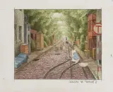 Czekając na tramwaj 2 by Jacek Yerka, 2003, kredki, ołówek, papier, sold Mar 2007