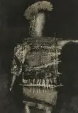 Jerzy Augustyn Zieliński, Centurion, 1968, tusz pióro, pędzel, decollage, papier kremowy