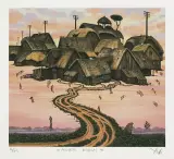 Polskie bonsai by Jacek Yerka, 1996, giclee, sold Mar 2007