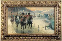 Jan Chełmiński, Pod Austerlitz, ok. 1890, olej, płótno