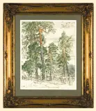 Cmentarz Legionów w Wołczecku by Leon Wyczółkowski, 1916, kredka, pastel, papier, offered Mar 2007