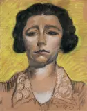 Portret Jadwigi Pulichowej, 15 X 1928 by Stanisław Ignacy Witkiewicz, pastel, papier, sold Mar 2007