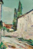 Uliczka miasteczka na południu Francji by Włodzimierz Terlikowski, 1938, olej, płótno, sold Mar 2007