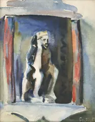 Julian Fałat, ŚWIĄTEK, akwarela, papier