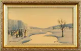 Marian Szczerbiński, NA POLOWANIU, 1920, akwarela, papier