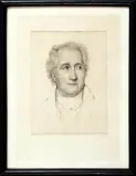 Waldemar Pech, JOHANN WOLFGANG GOETHE, sucha igła, papier