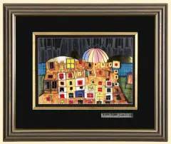 Friedensreich Hundertwasser, Barbakan - Burg in Polen, lito-offset